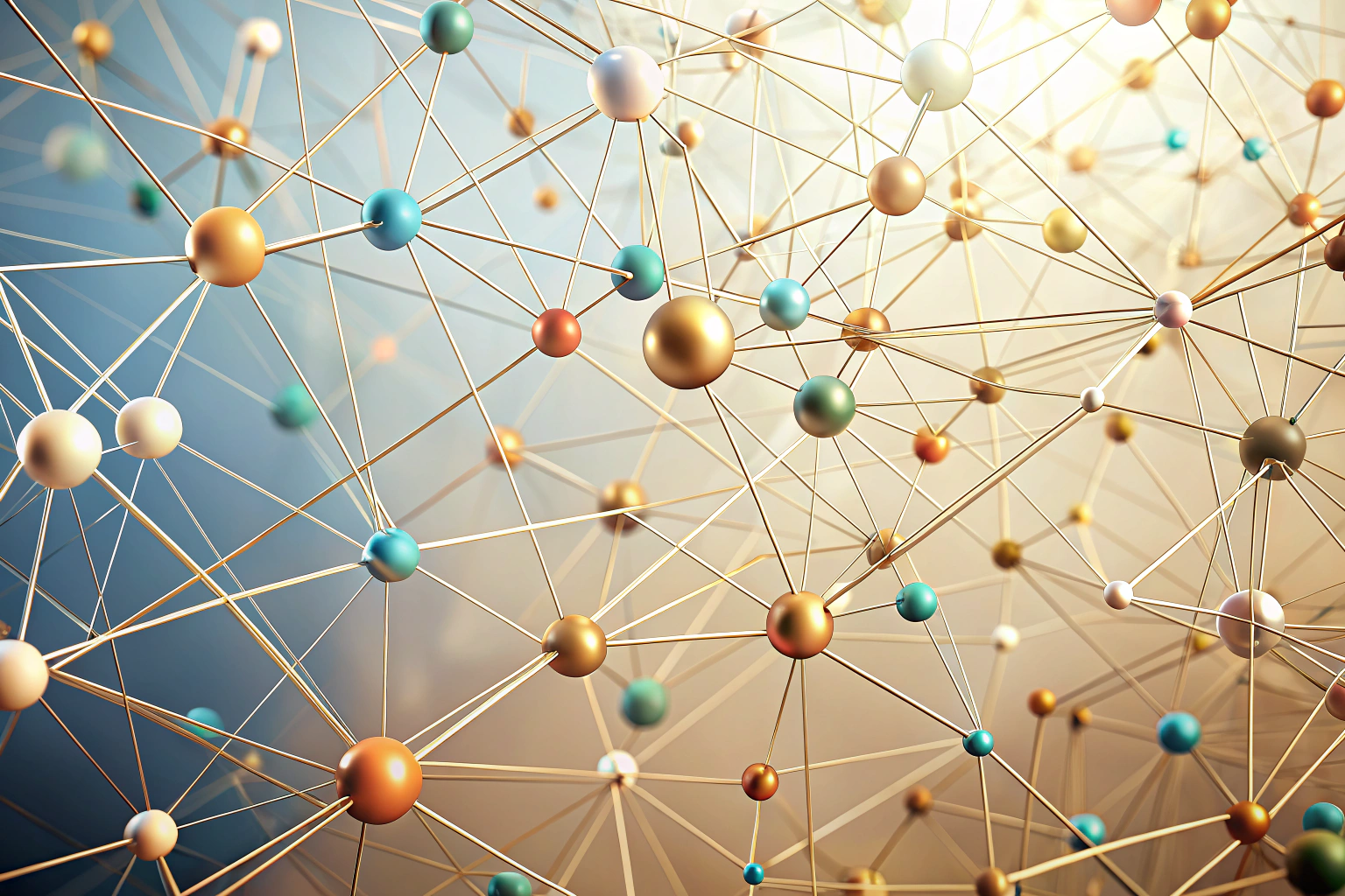 A neutral, abstract image of interconnected lines and shapes in soft colors, symbolizing communication and connection, with no text or identifiable elements
